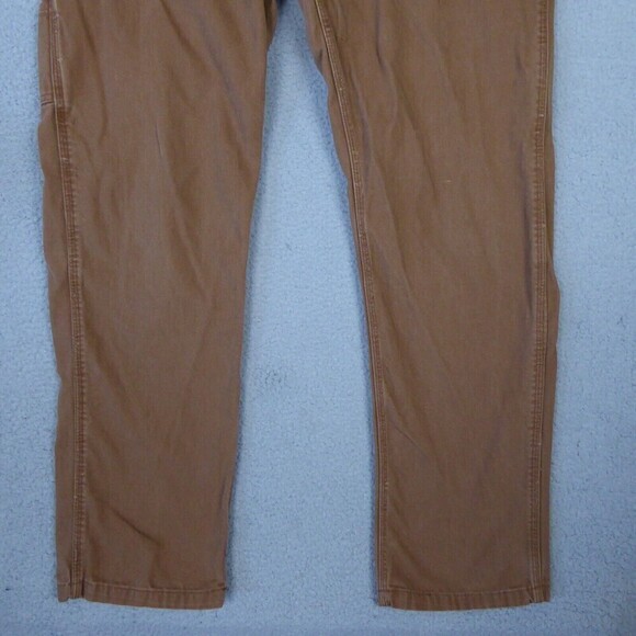 Key Pants Mens 38x34 Brown Dungarees Duck Heavyweight Cotton Carpenter Trucker - Picture 3 of 10